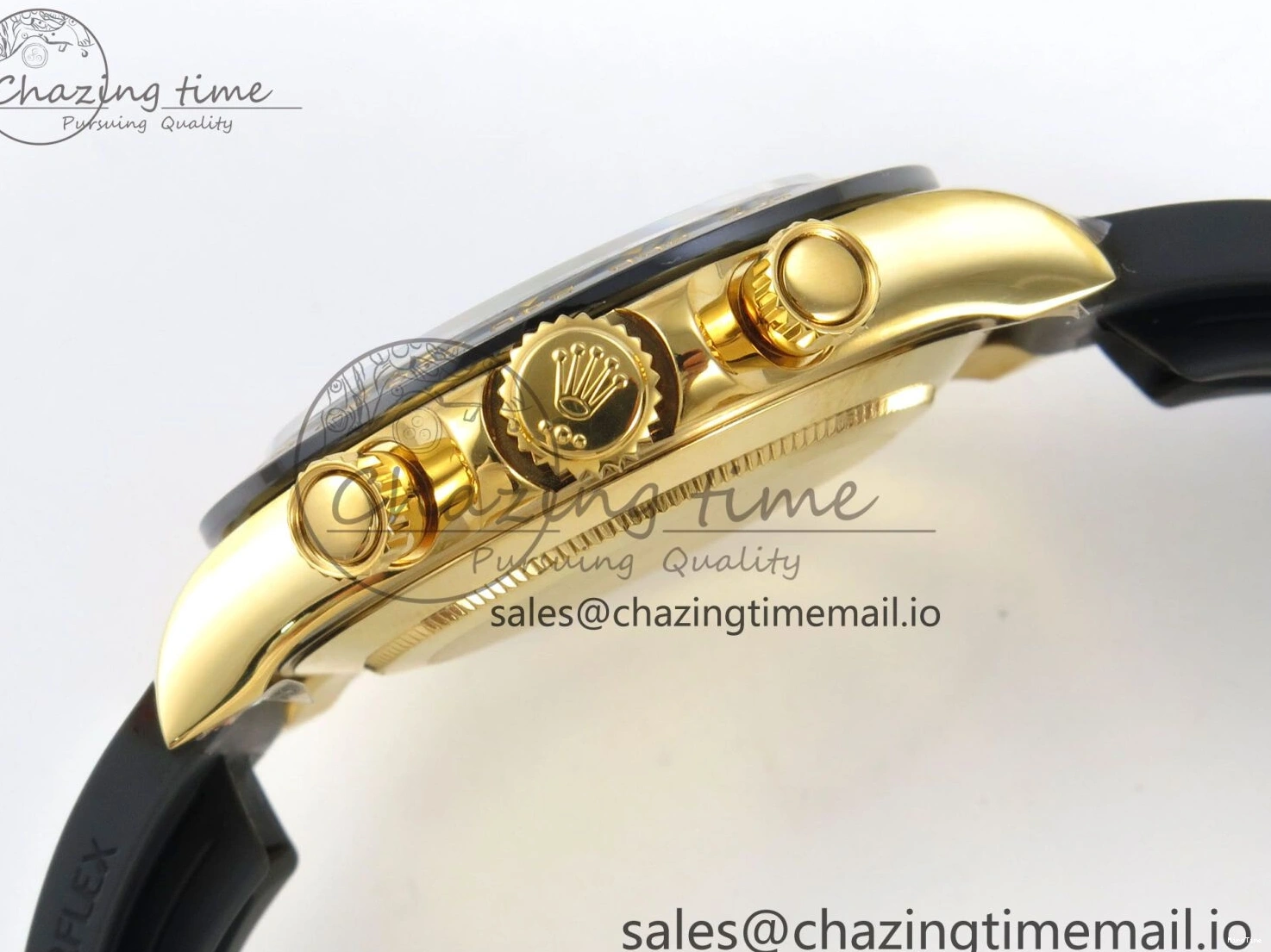 MiroTime 0218 Daytona 116518 QF 1:1 Best Edition Black Dial on Oysterflex Strap SH4130 V11（Gain Weight） GoodFit 170